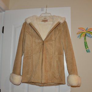 Wilsons Zipper Suede Coat S